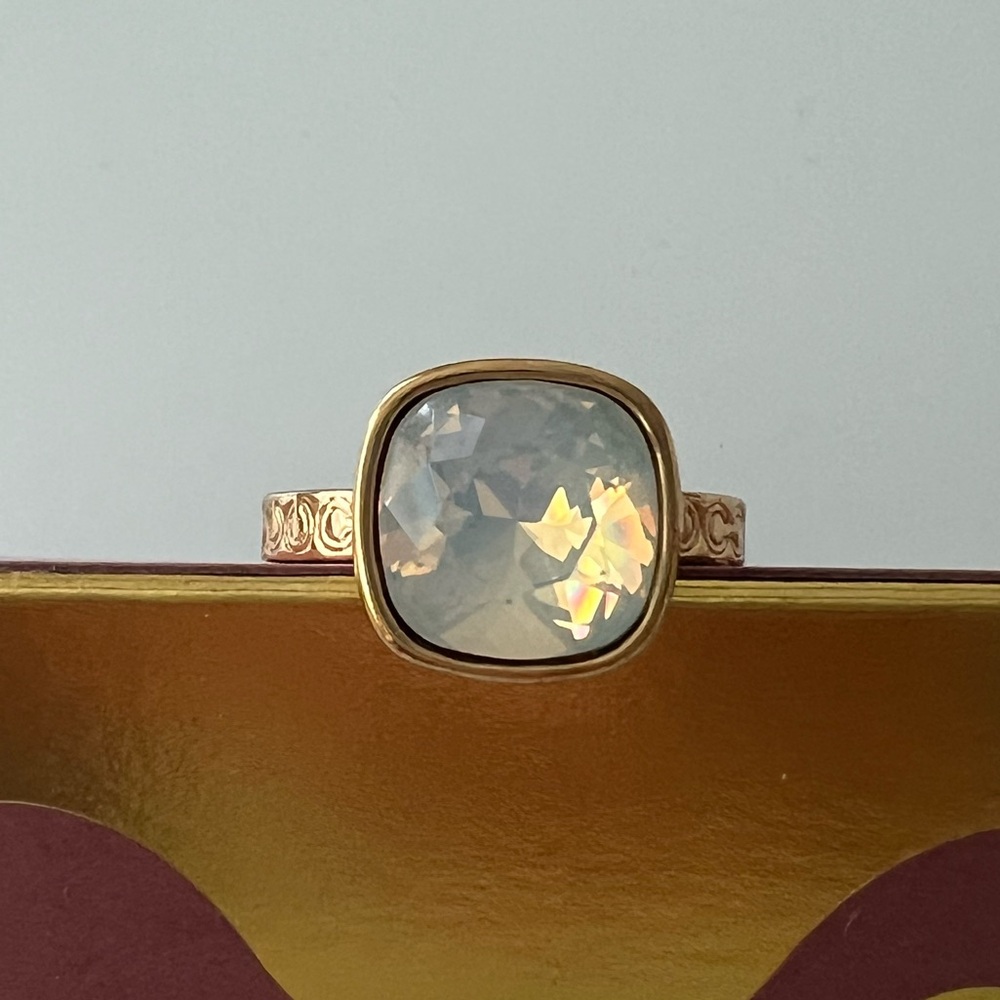 Coach Moonstone Ring SZ 6
